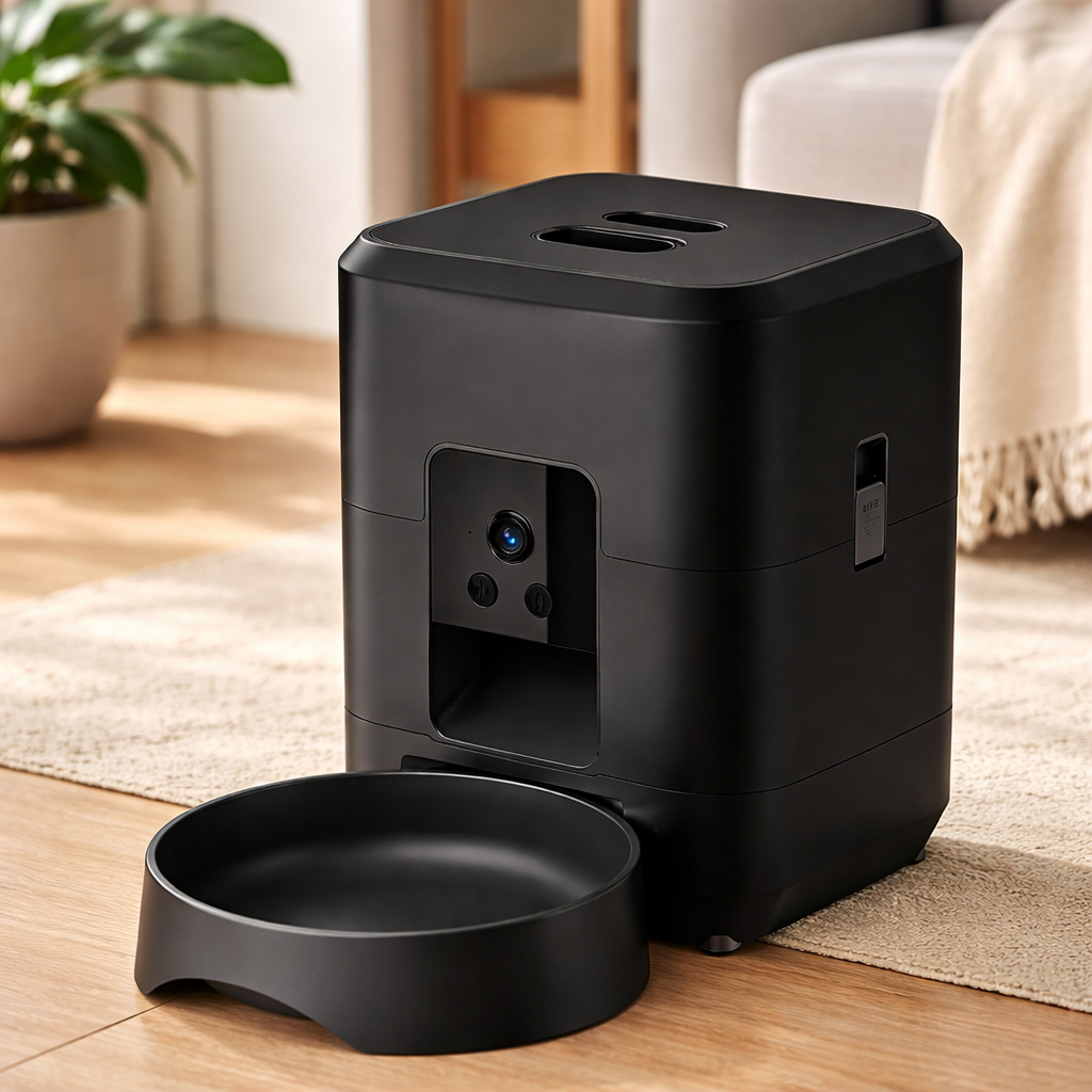 Smart Automatic 2L Pet Feeder with Wi-Fi & Camera – Remote App Control for Cats & Dogs